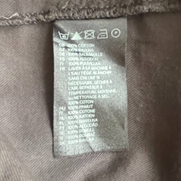 Size 12 H&M black military style top with silver buttons and short sleeves - Picture 12 of 14